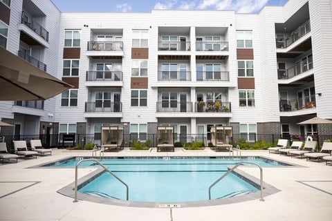 retirement condo commercial landscaping pool 2