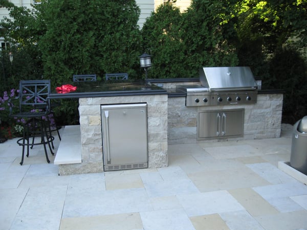 backyard full kitchen on patio