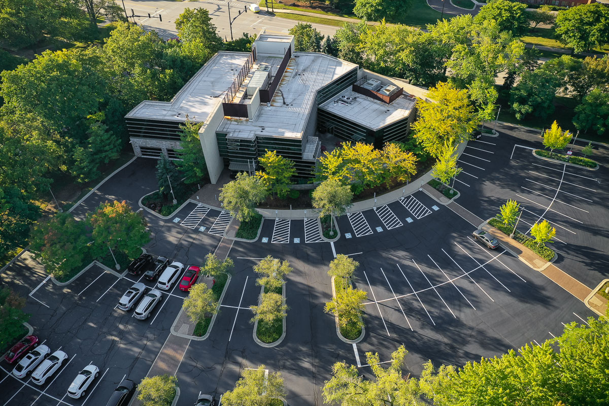 commercial landscape maintenance office complex -2