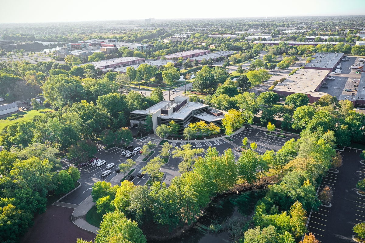 commercial landscape maintenance office complex 2-2