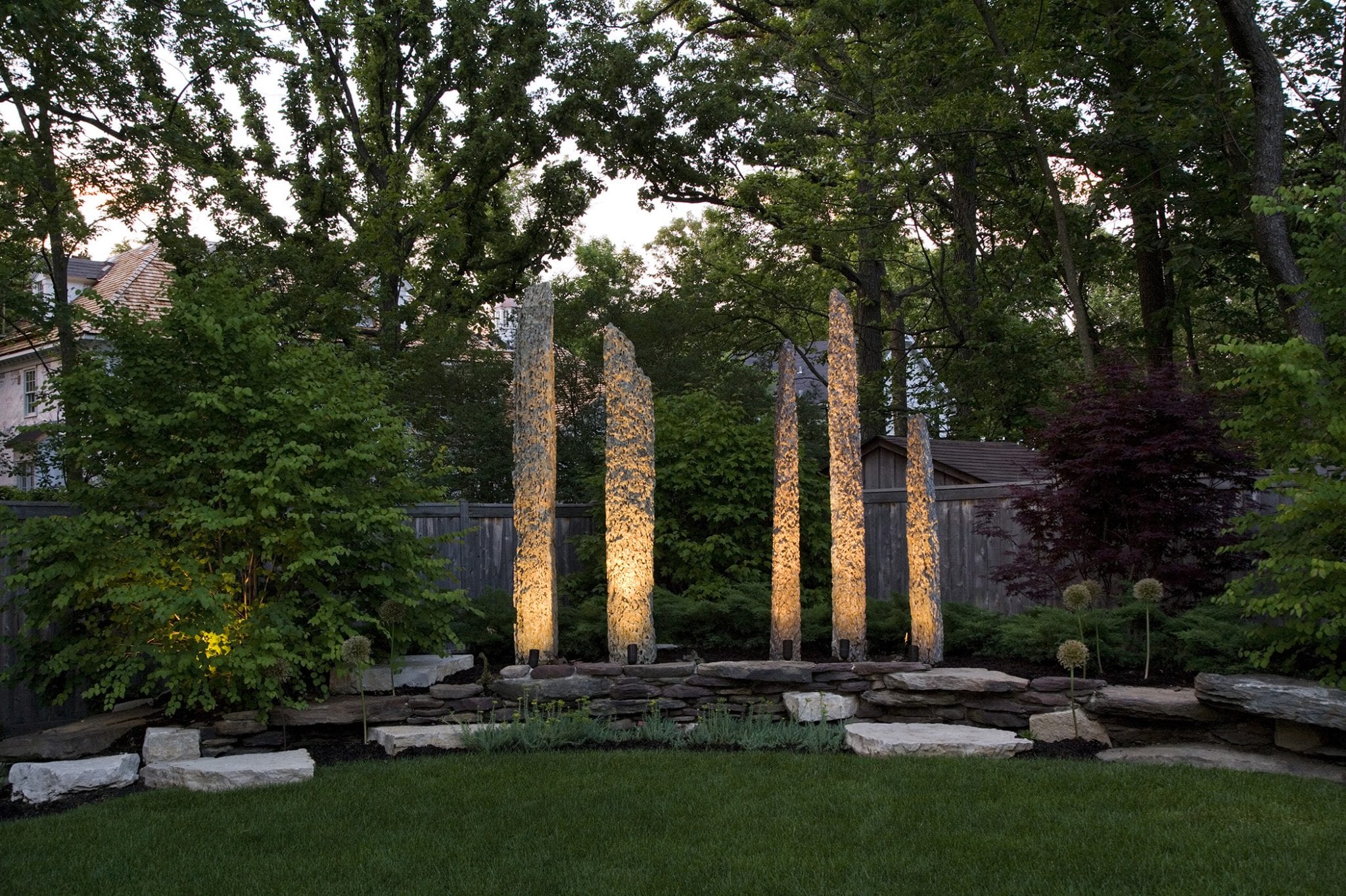 outdoor -Stone-Lighting